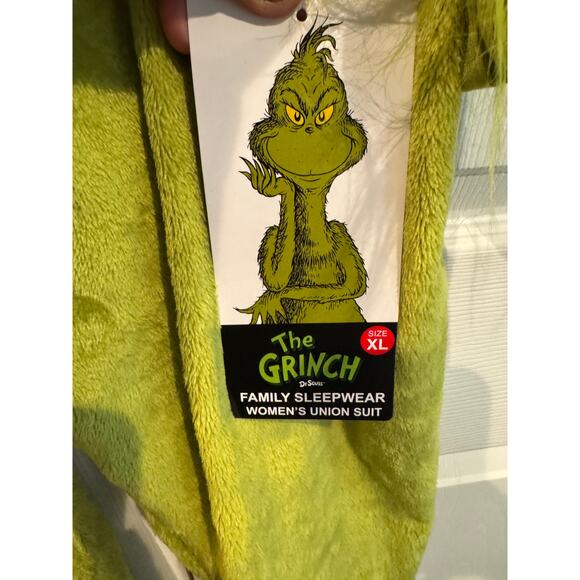 Dr. Seuss Grinch Costume Union Suit Pajamas - Women's XL - Picture 8 of 8